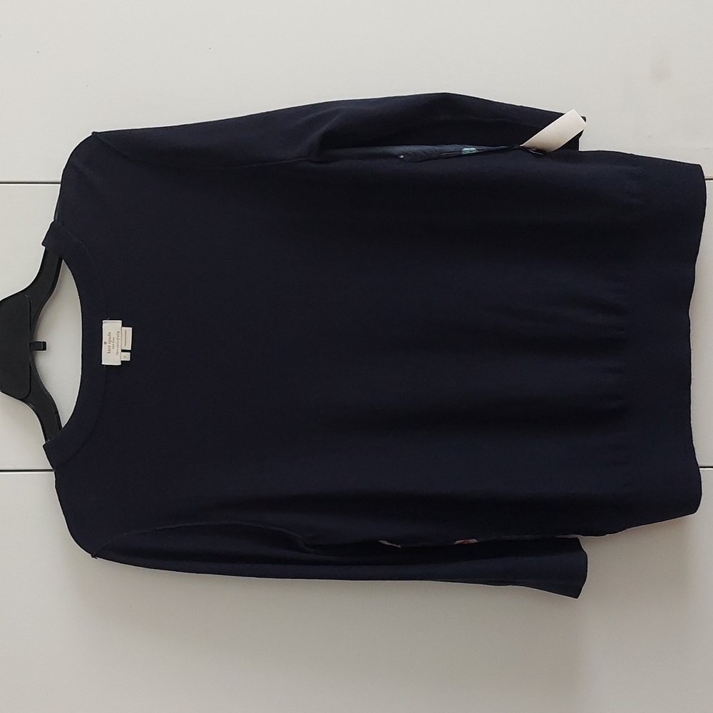 Kate Spade Head in the Clouds Hot Air Balloon Sweater Size Large Blue Multicolor - Picture 16 of 16